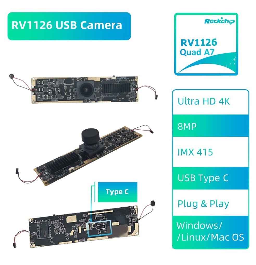 Câmera USB AI TC-RV1126