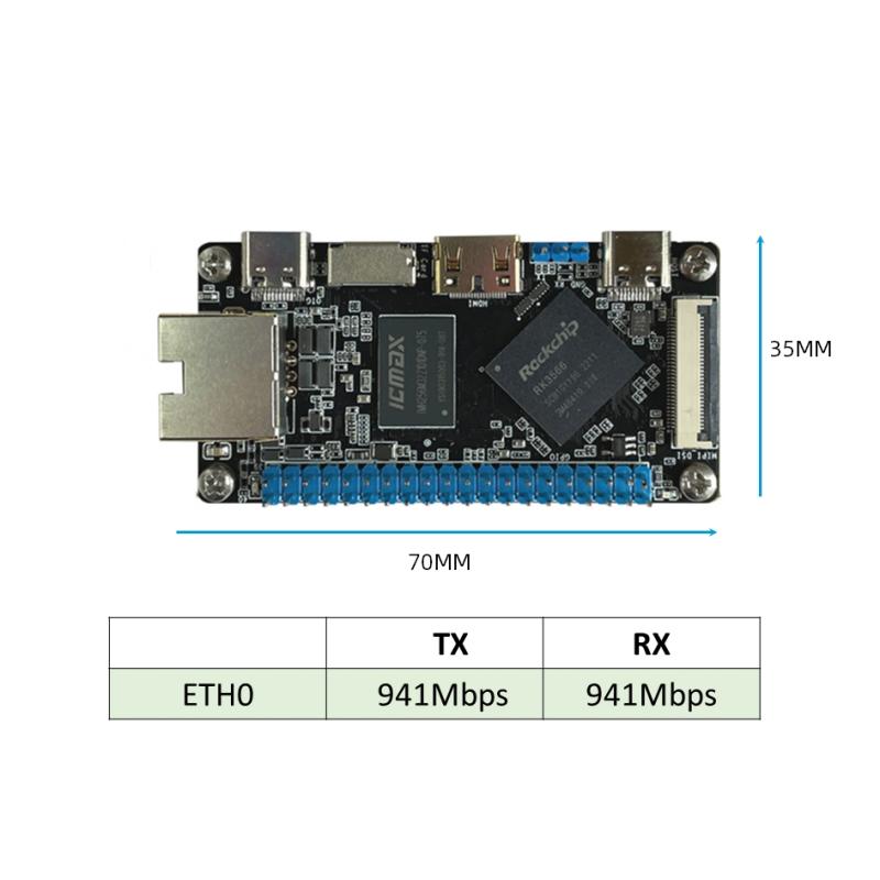 Computador de placa única RK3566 SBC de bolso